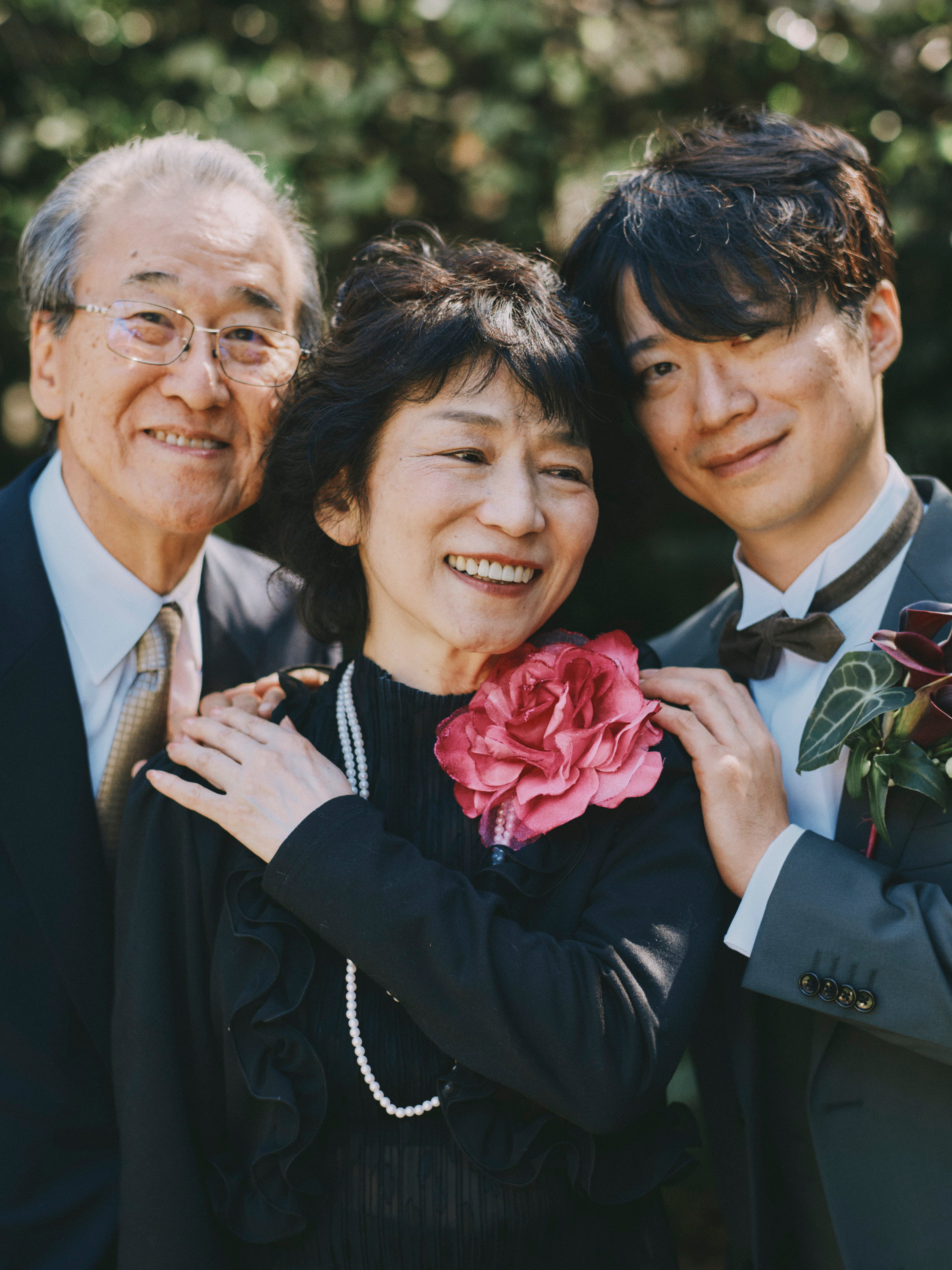 parents and groom