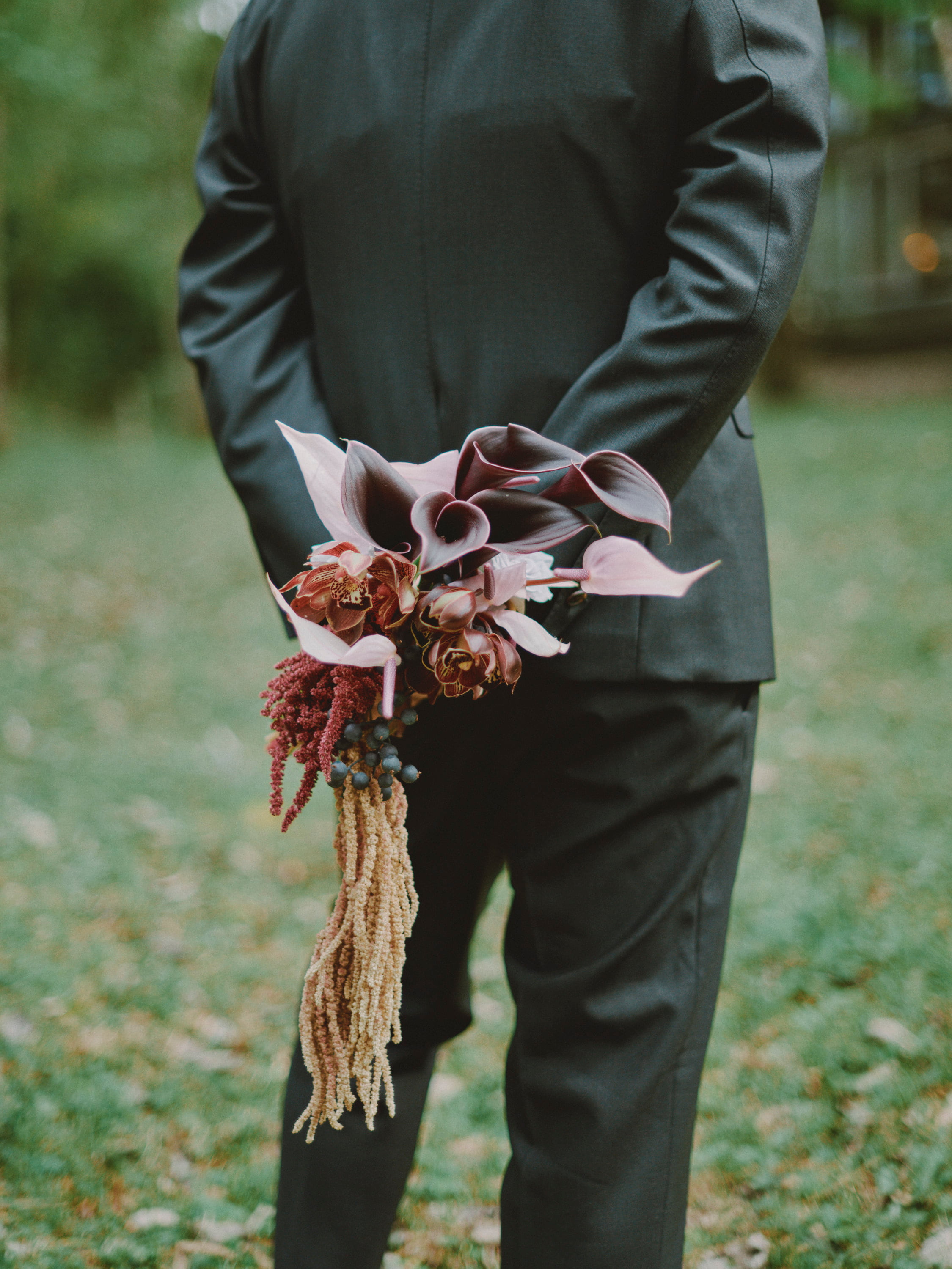 bouquet in hands