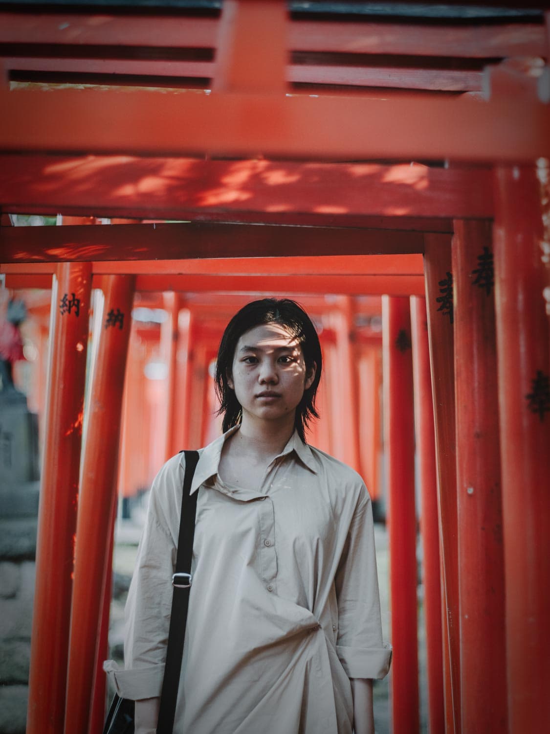 sister at a shrine